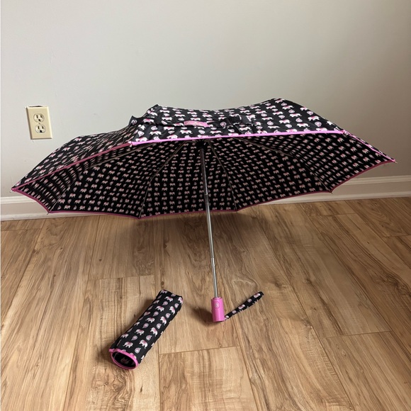 Vera Bradley Black and Pink Umbrella - Picture 3 of 3